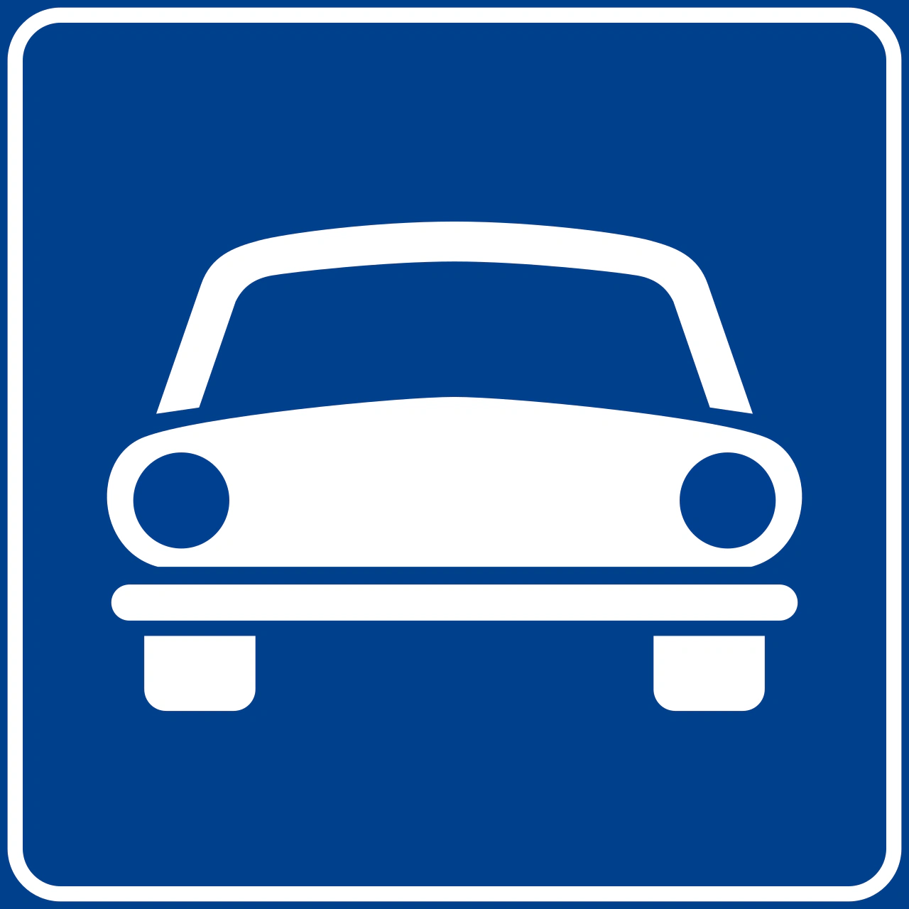 IT-I-063 - Kraftfahrstraßenschild: Nur für Kraftfahrzeuge Verkehrsschild