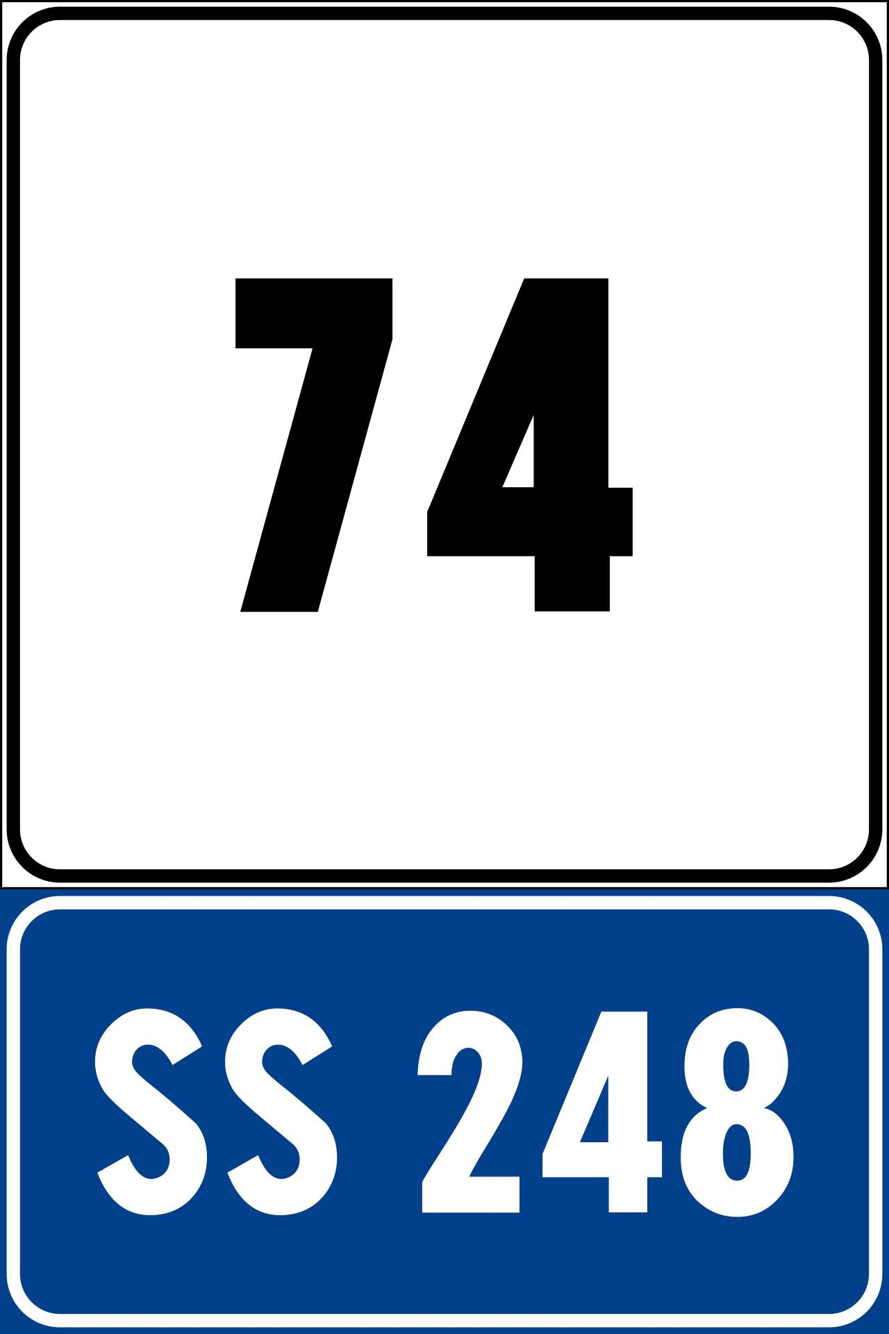 II.266 - Kilometrierungsschild Verkehrsschild