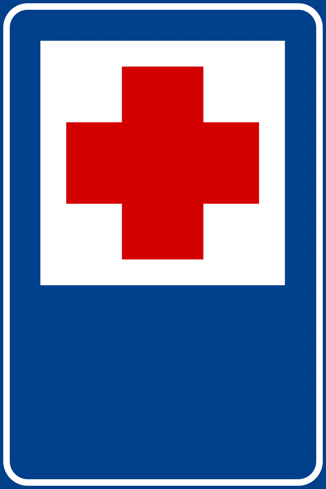 II.353 - Krankenhaus Verkehrsschild