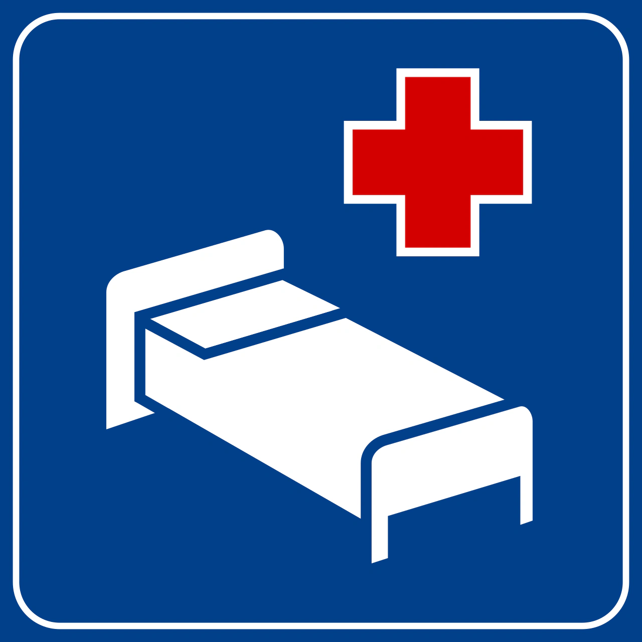 IT-I-109 - Krankenhaus Verkehrsschild