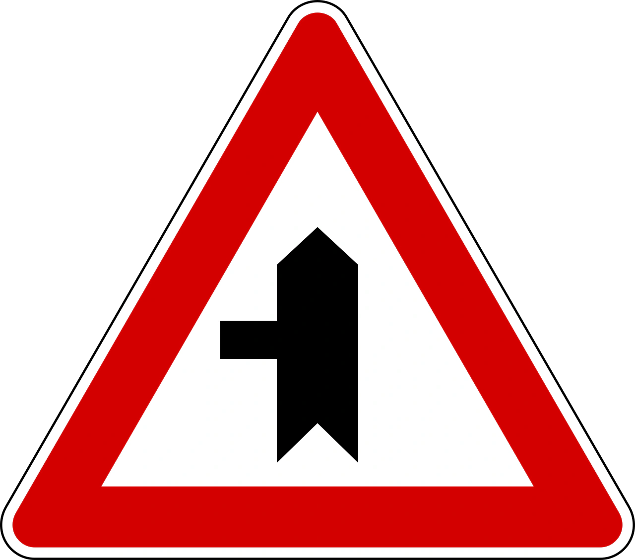 IT-PR-11 - Junction with a minor side-road from left road sign