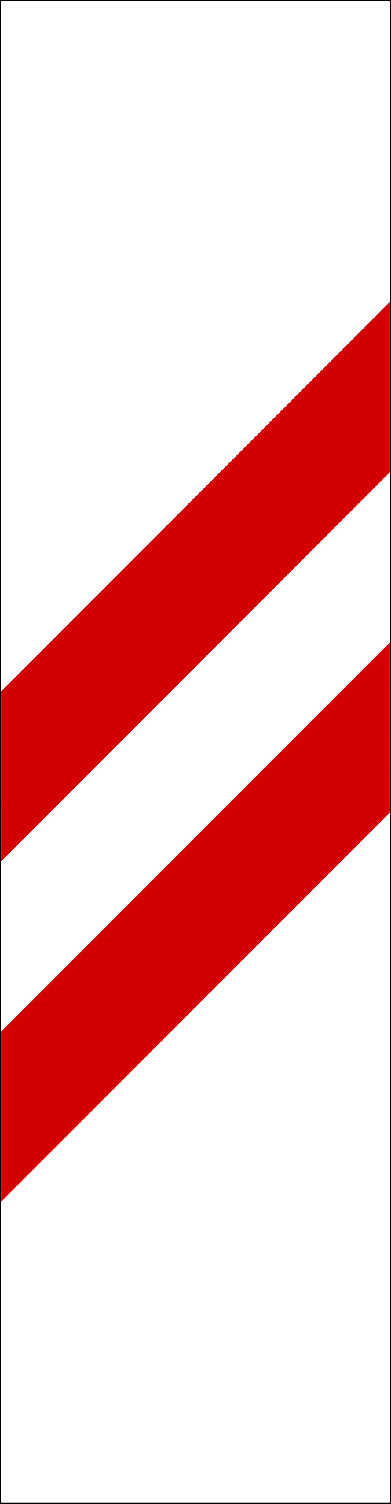 IT-W-42 - Level crossing countdown marker (placed at two-thirds of the distance from the crossing, usually 100 m) road sign