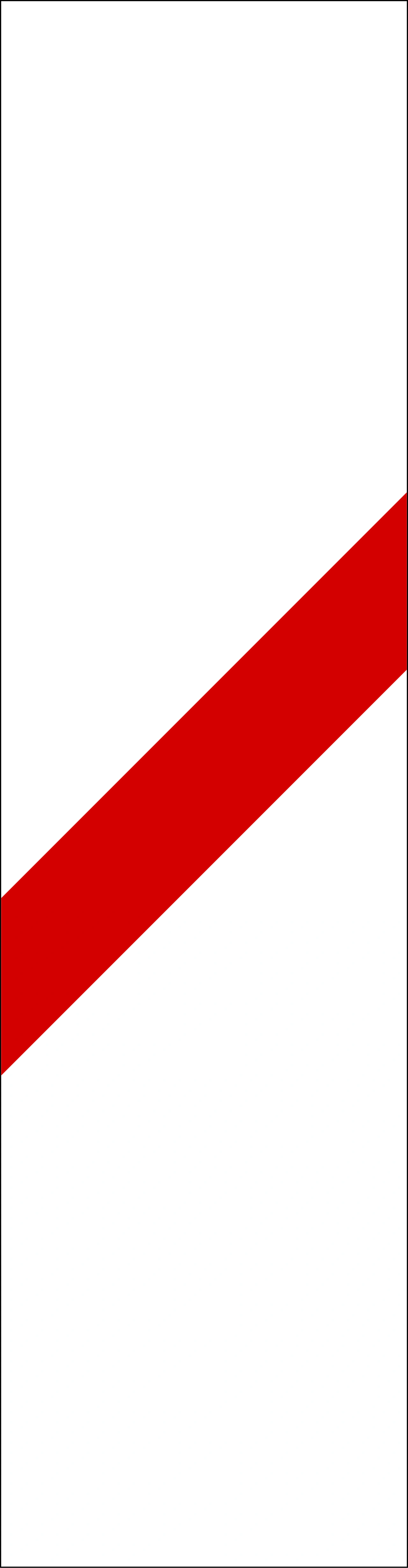 IT-W-43 - Level crossing countdown marker (placed at one-third of the distance from the crossing, usually 50 m) road sign