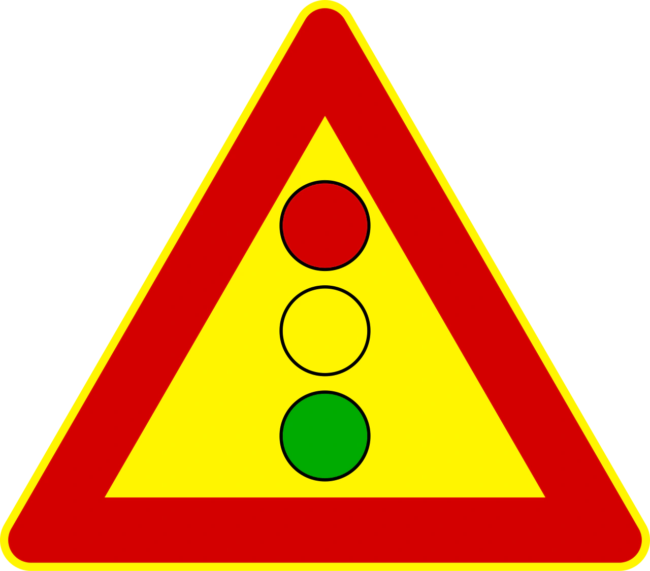 IT-T-09 - Ampeln Verkehrsschild