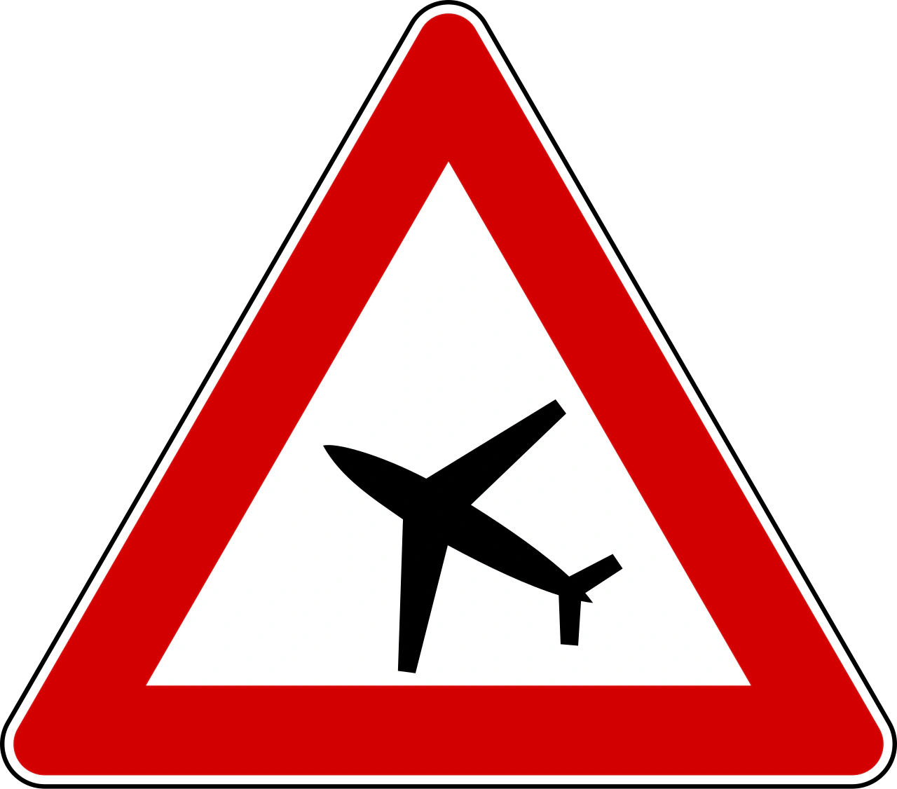 IT-W-37 - Low-flying aircraft road sign