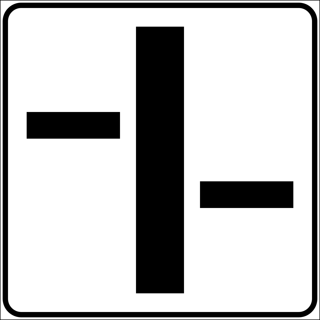 IT-AP-34 - Direction of main road (example). It is used with priority sign road sign