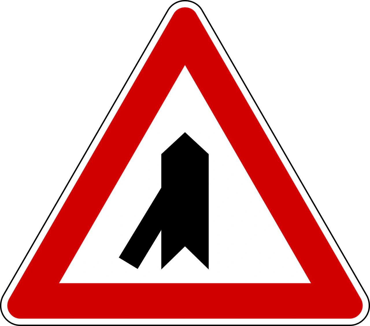 IT-PR-13 - Merging traffic from left road sign
