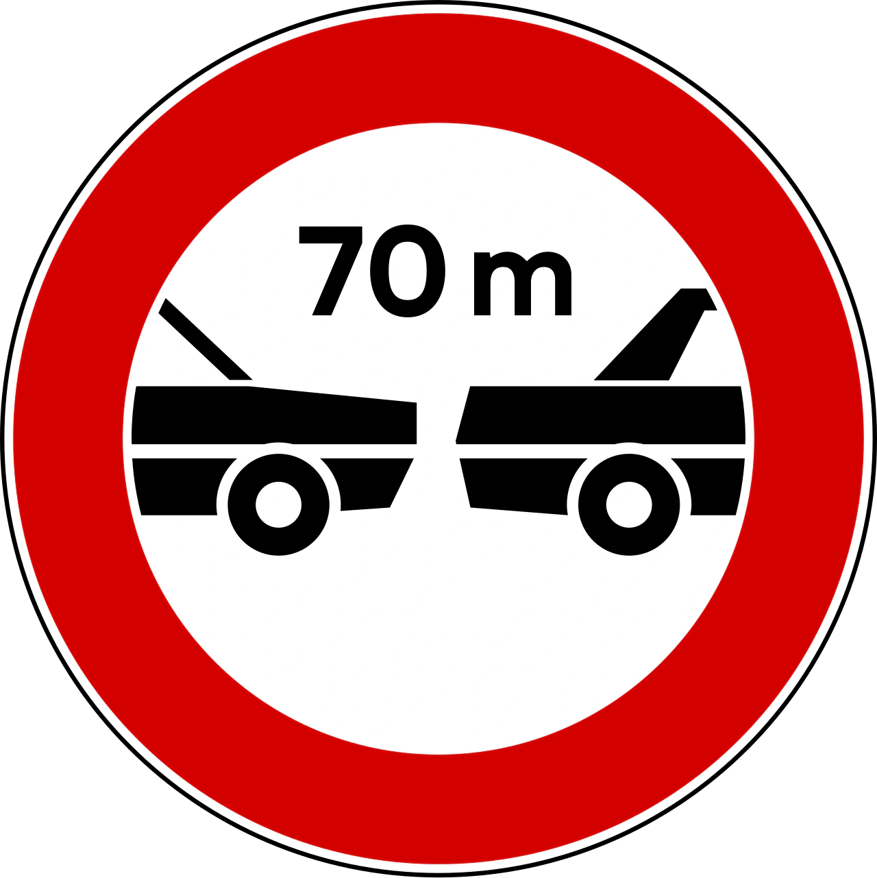 IT-PH-04 - Minimum distance road sign