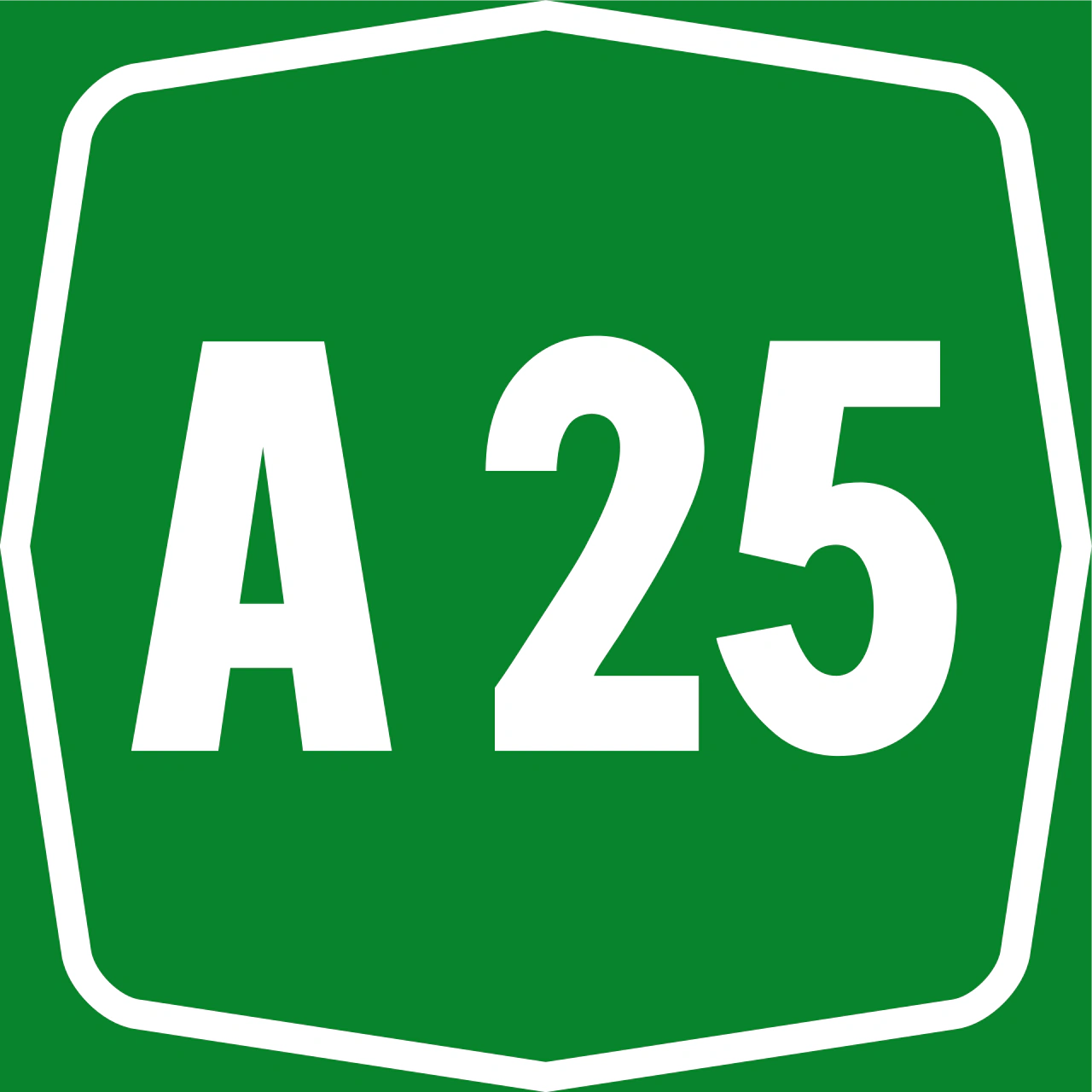 II.257 - Schild mit Autobahnnummer Verkehrsschild