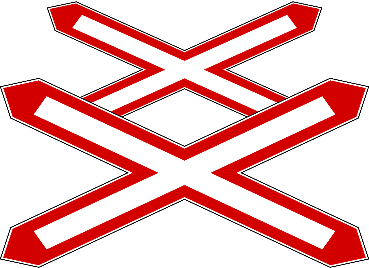 IT-W-11 - Multiple level crossing road sign