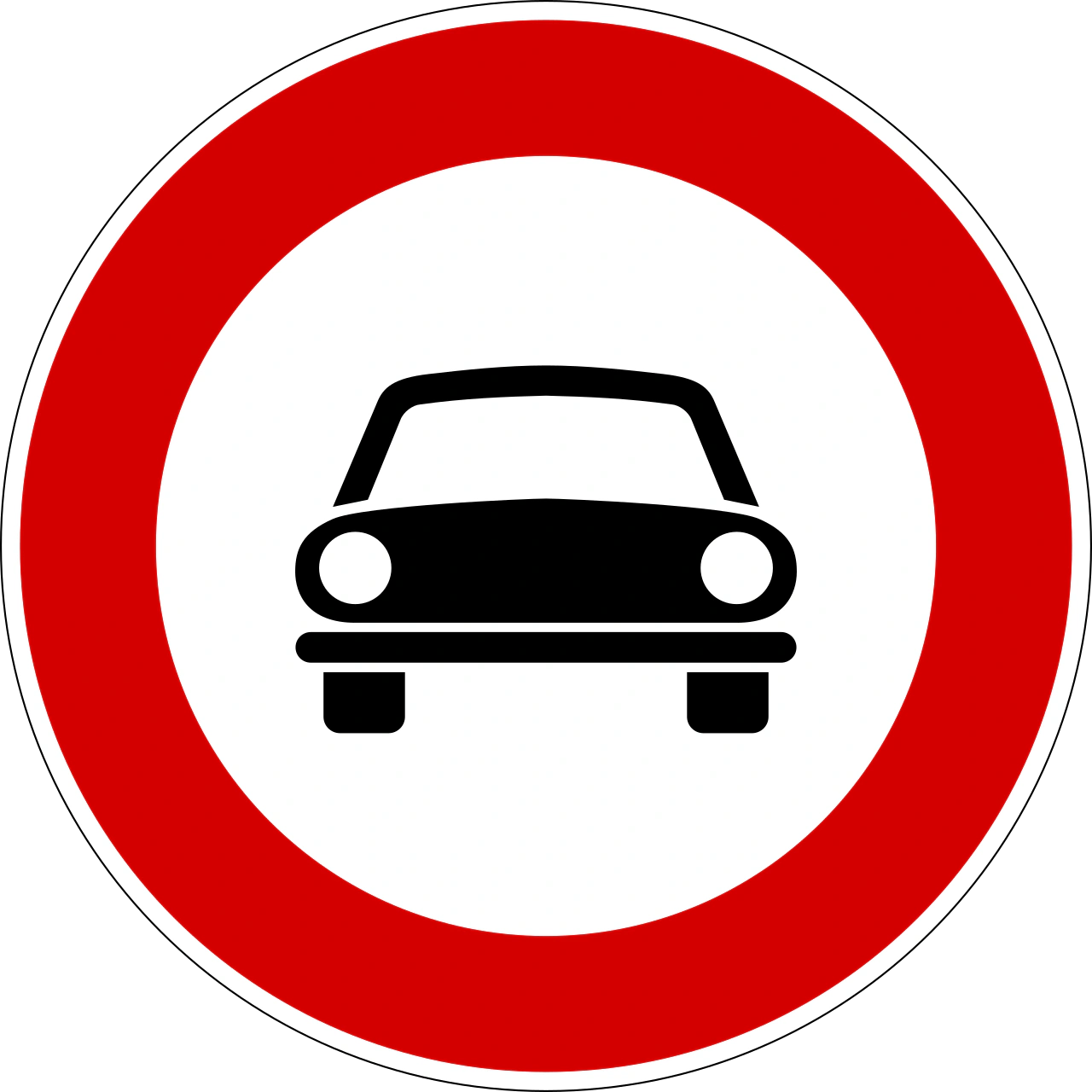 IT-PH-13 - No motor vehicles with four or more wheels, motorized tricycles and motorised quadricycles road sign