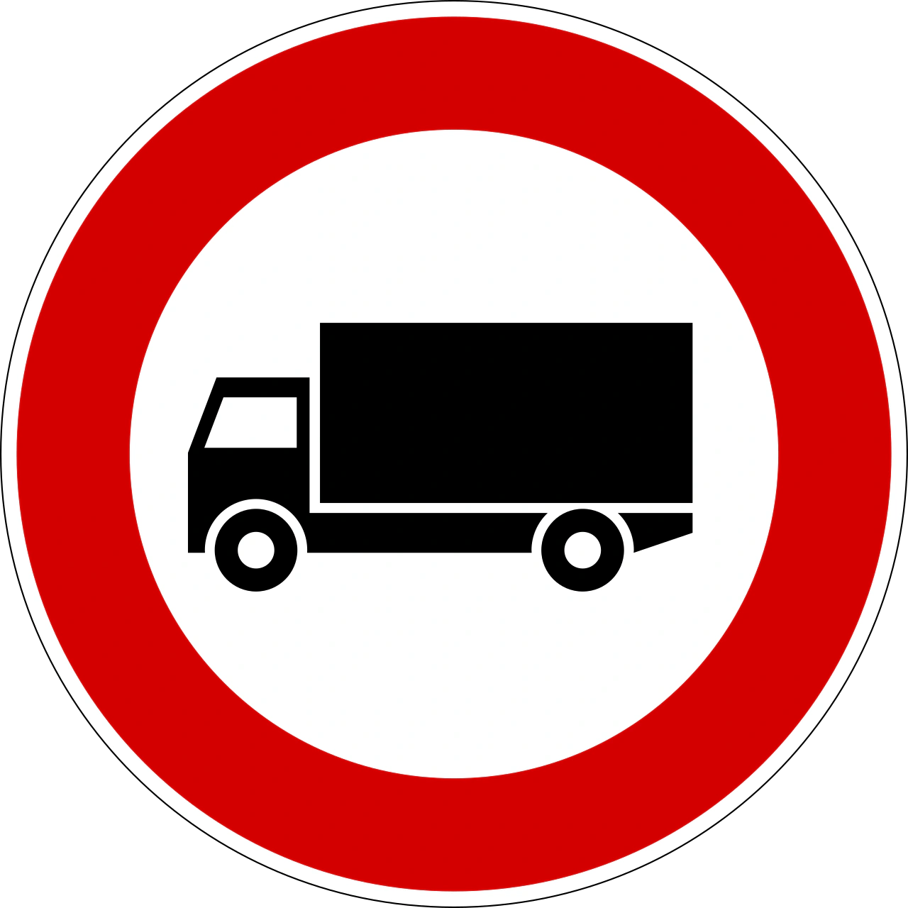 IT-PH-15 - No large goods vehicles road sign