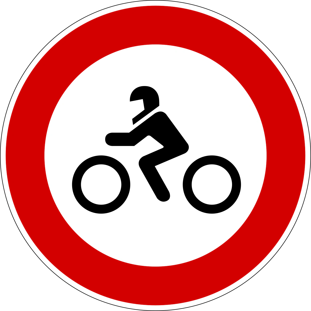 IT-PH-11 - No motorcycles road sign