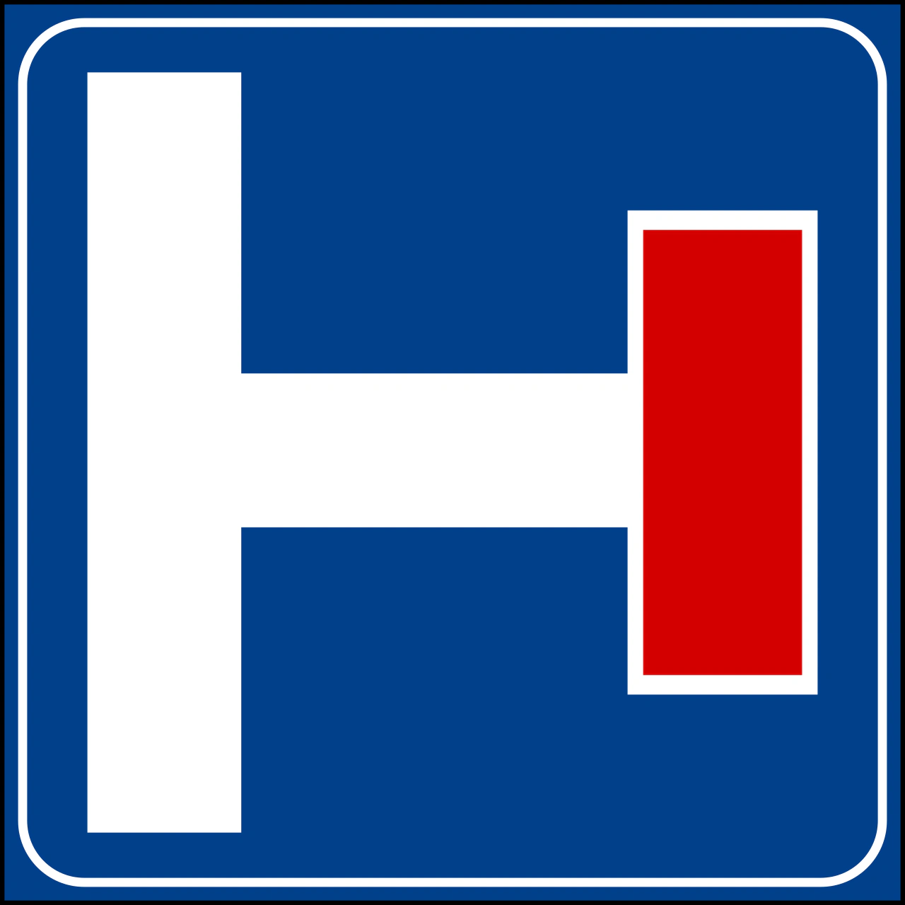 IT-I-060 - Sackgasse (Seitenstraße) Verkehrsschild
