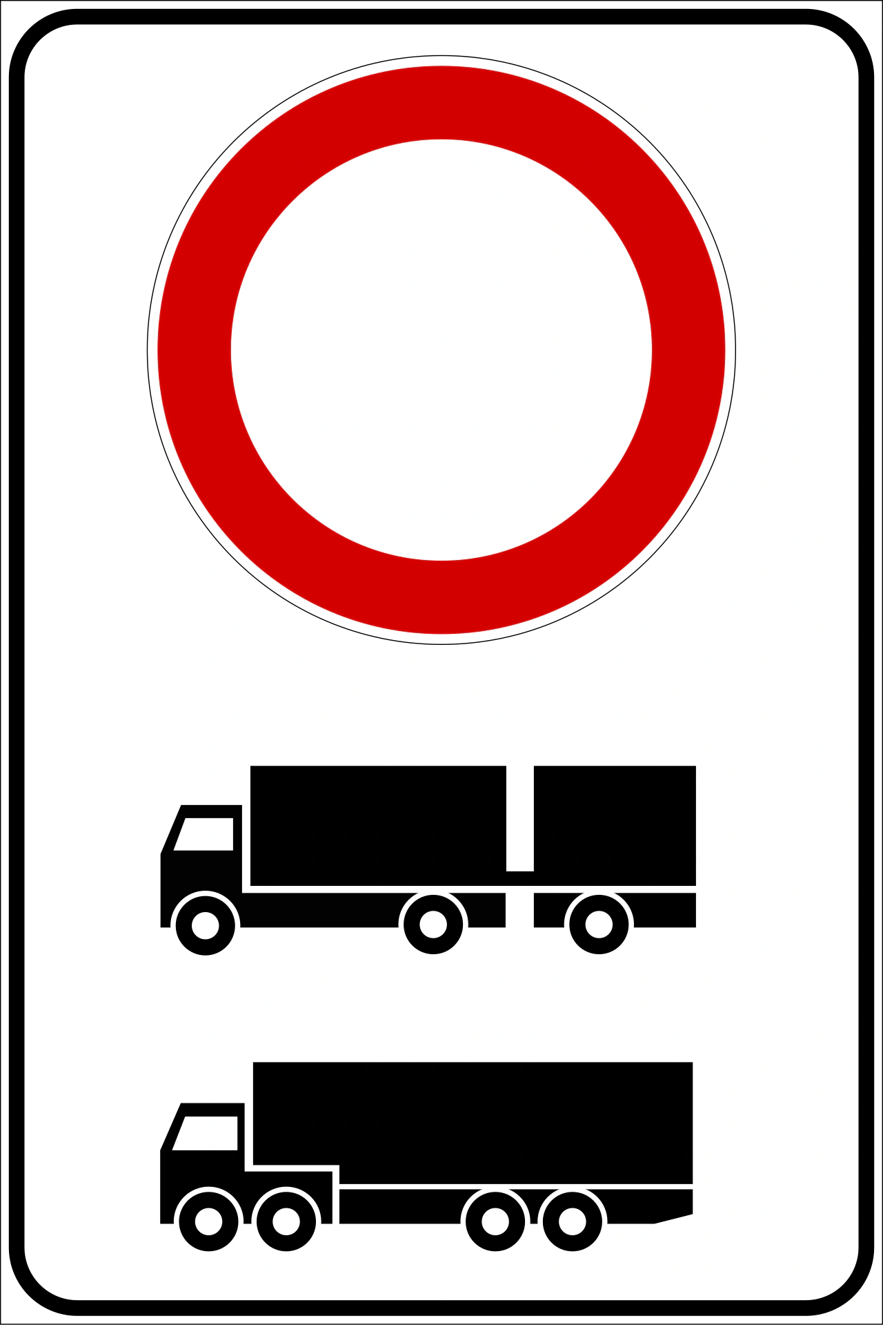IT-AP-39 - No trucks road sign