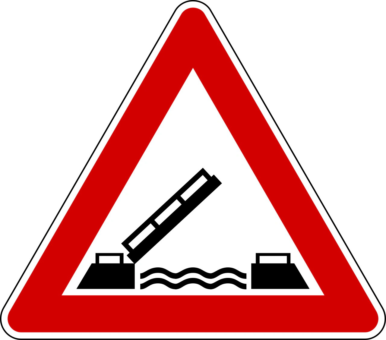 IT-W-22 - Opening or swing bridge ahead road sign