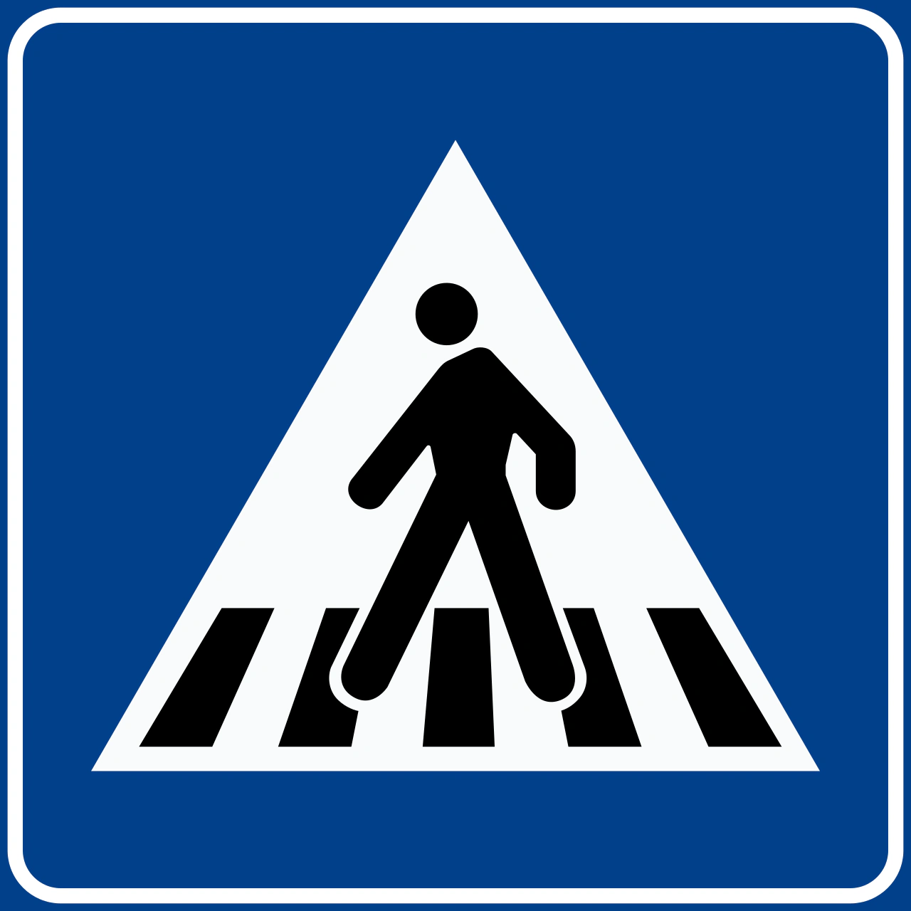 IT-I-052 - Fußgängerüberweg Verkehrsschild