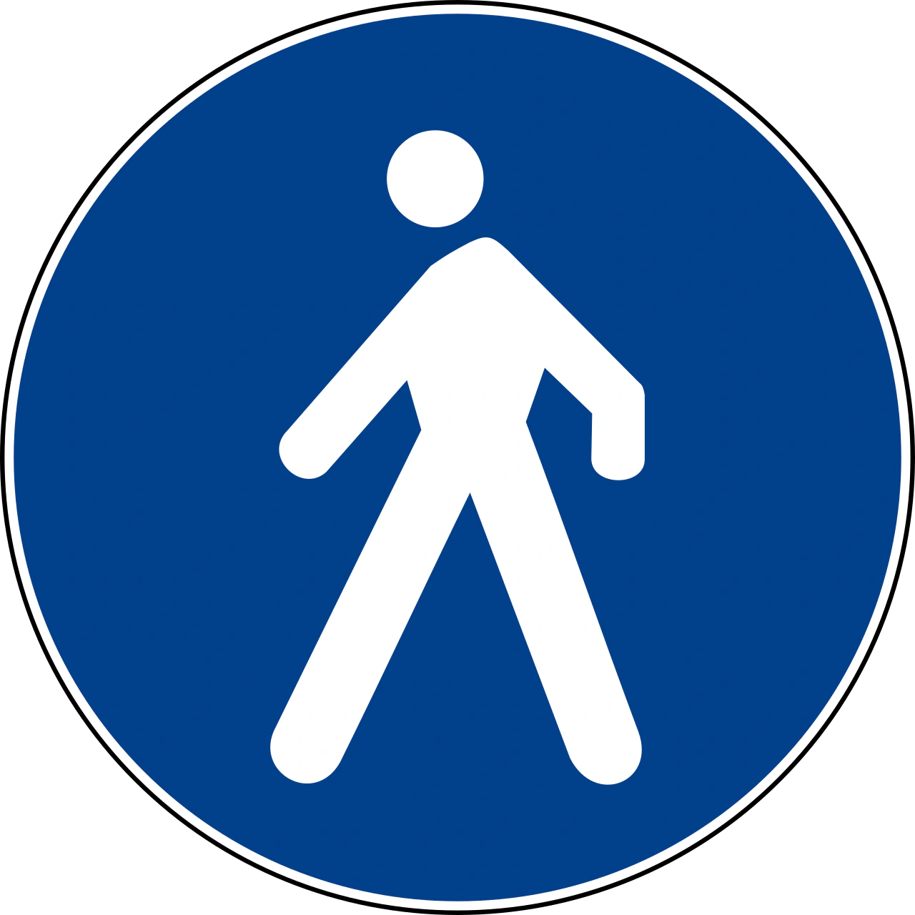 IT-M-20 - Pedestrian path road sign