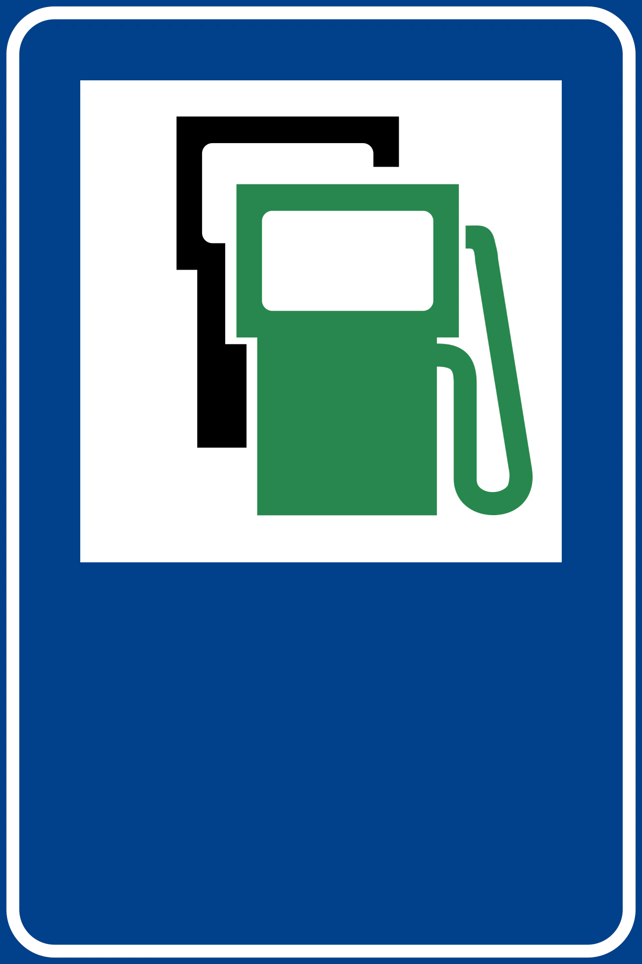IT-I-114 - Tankstelle mit Autogas Verkehrsschild