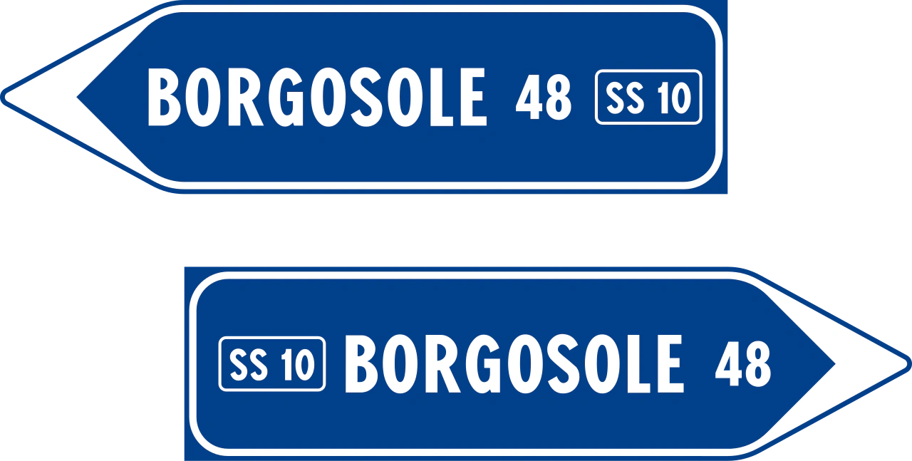 II.249 - Wegweiser Verkehrsschild