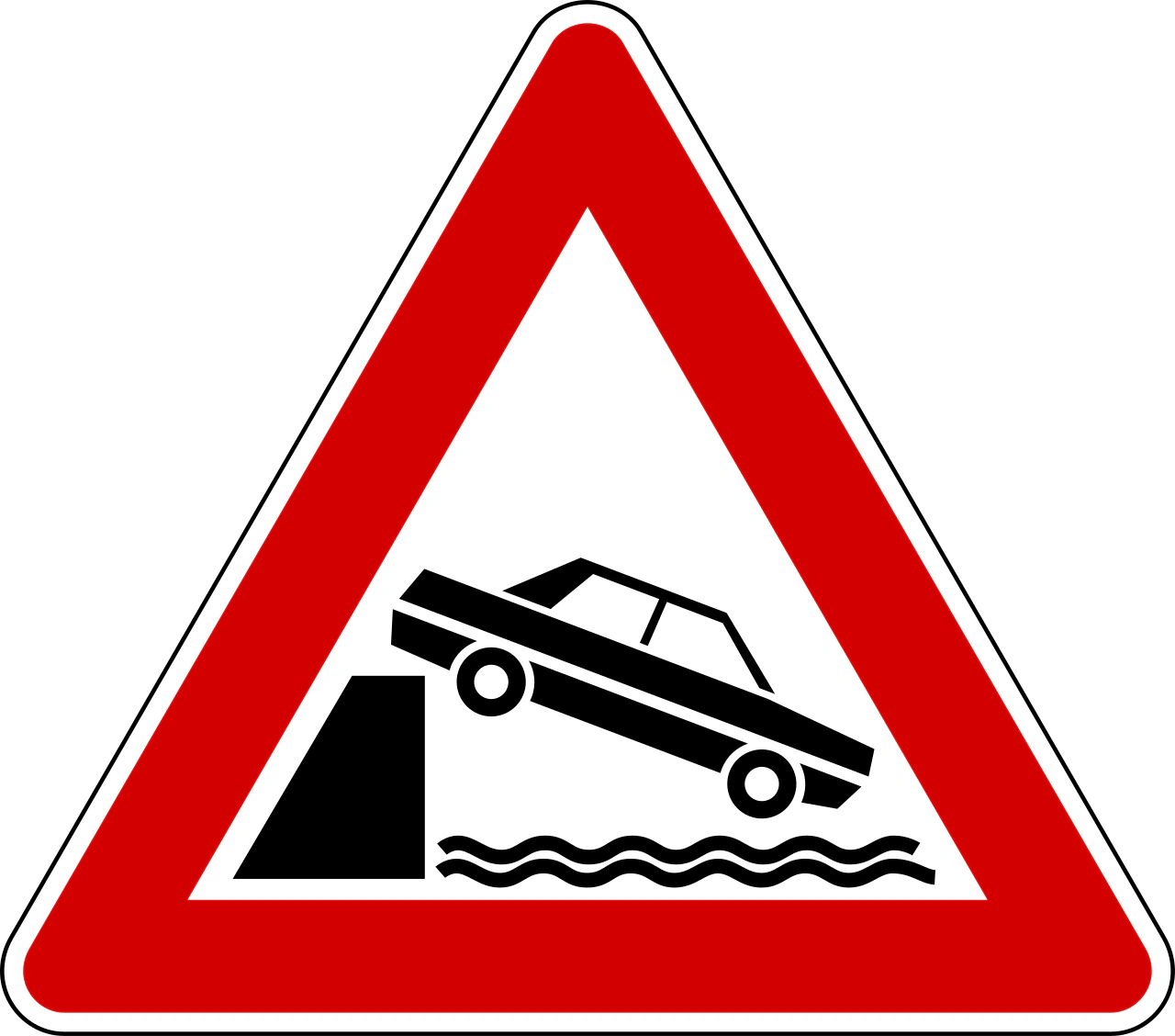 IT-W-31 - Quayside or river bank road sign