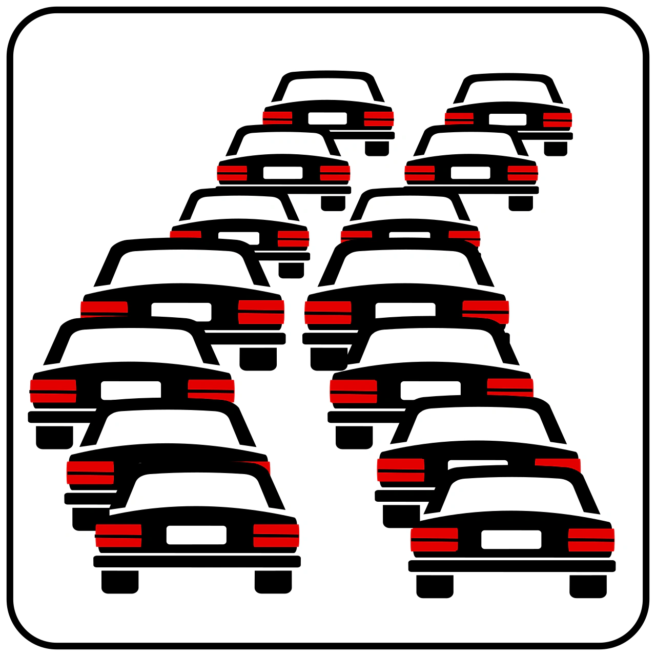 IT-AP-22 - Queue road sign