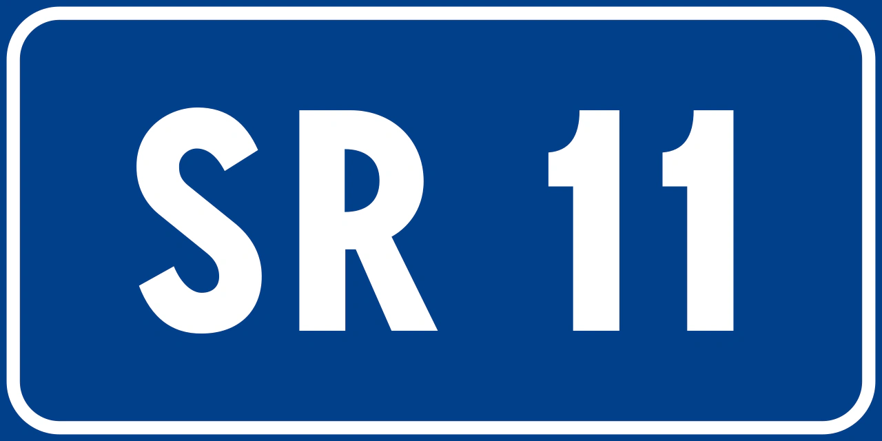 IT-I-016 - Regionales Straßennummernschild Verkehrsschild