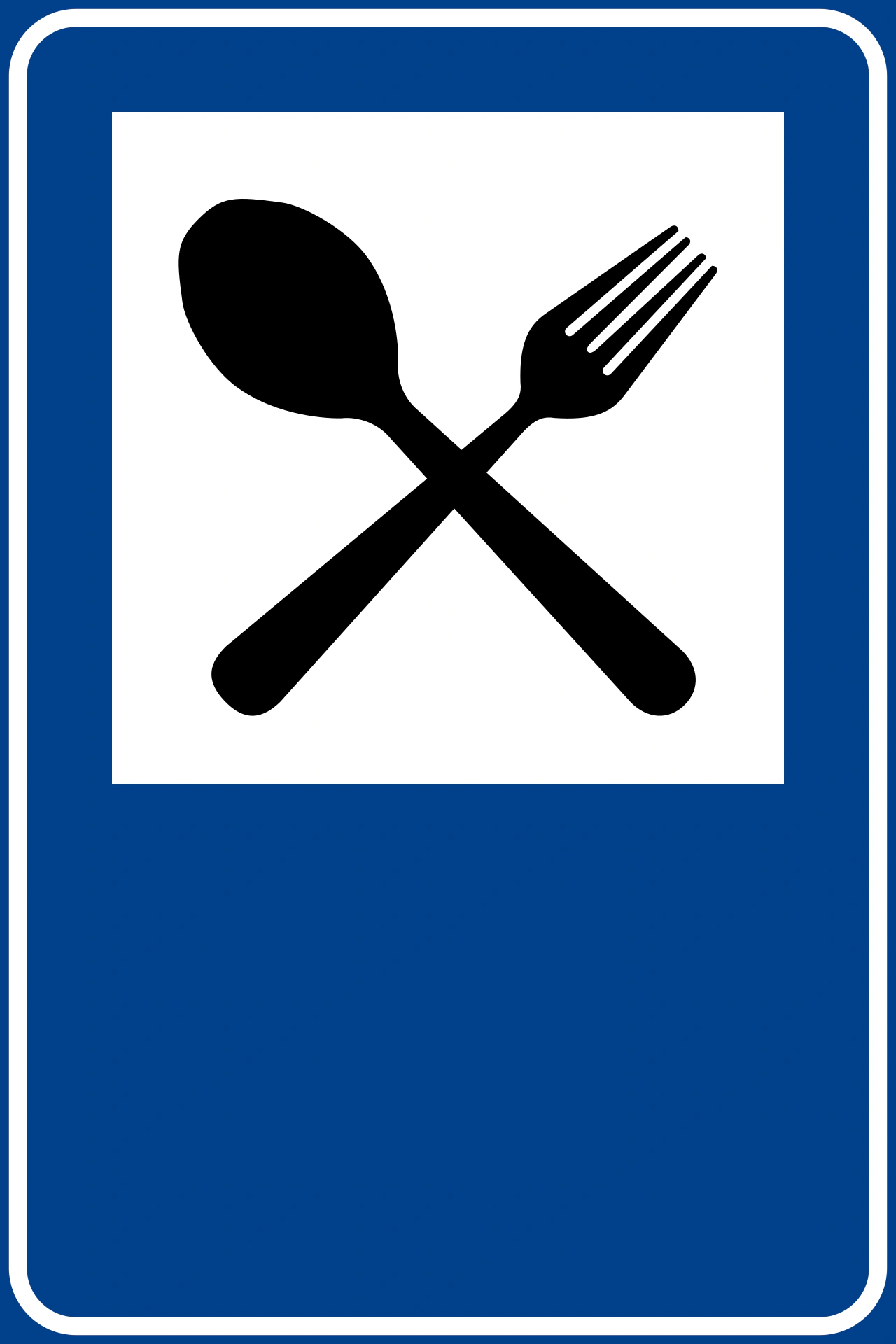 IT-I-121 - Restaurant Verkehrsschild