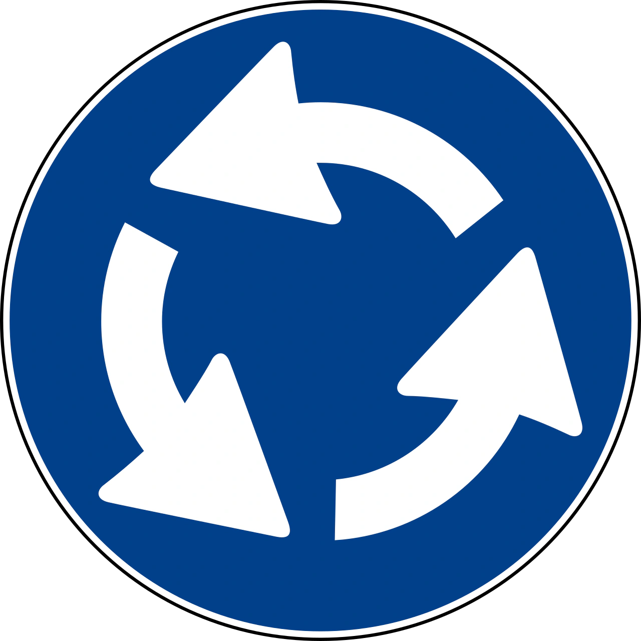 IT-M-12 - Roundabout road sign