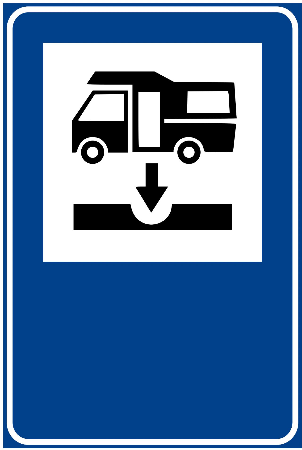 IT-I-130 - Abwasserentsorgung Verkehrsschild