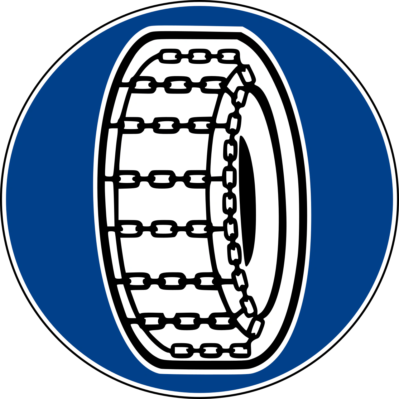 IT-M-15 - Snow chains compulsory road sign