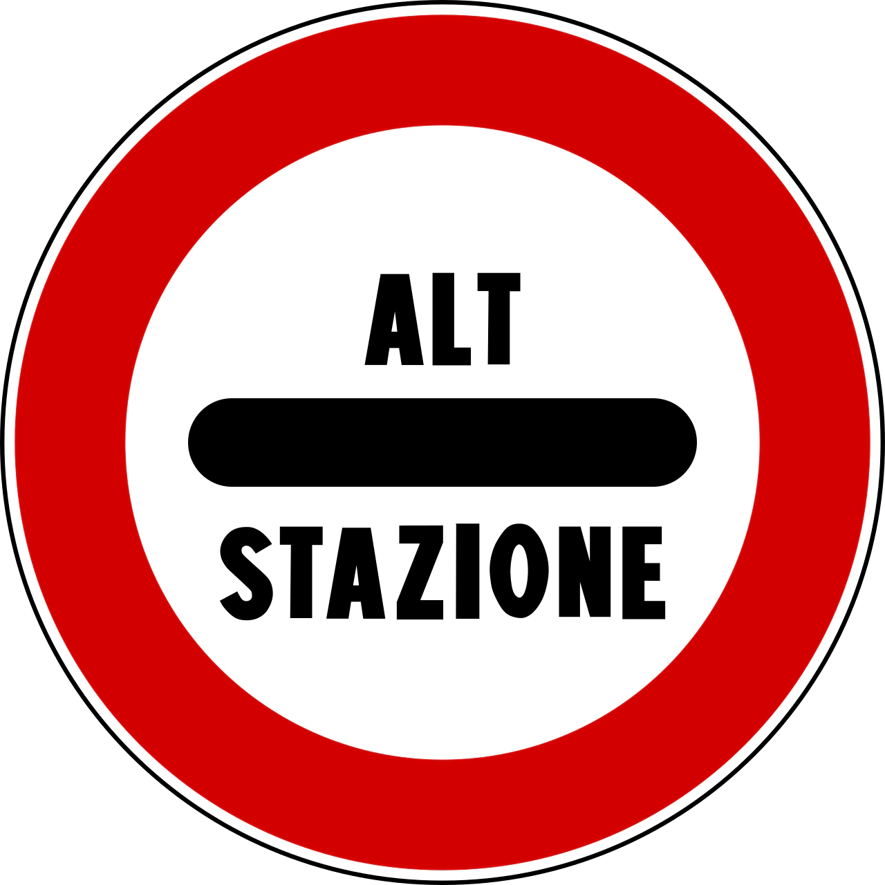 IT-M-19 - Stop, pay toll road sign