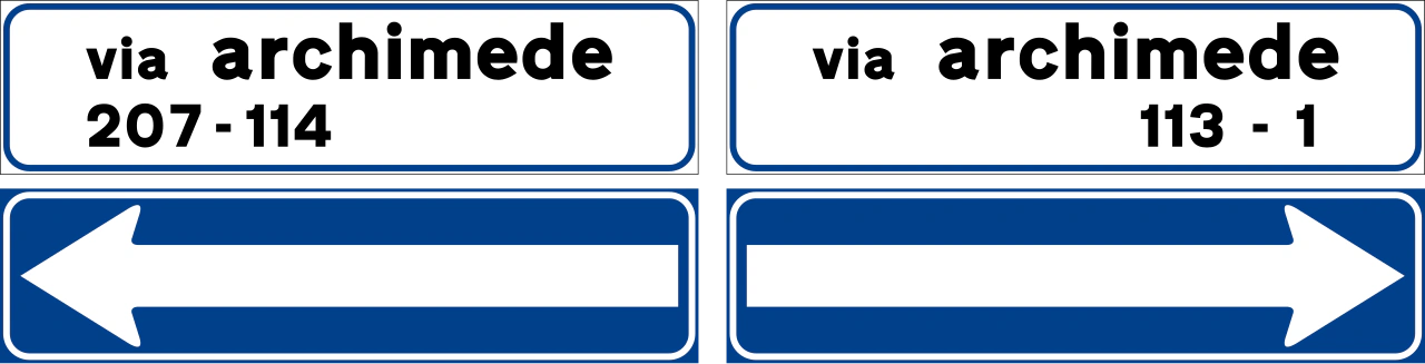 II.292 - Straßenname mit Einbahnstraßenschild Verkehrsschild