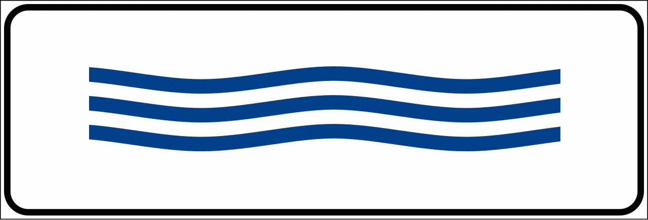 IT-AP-21 - Road subject to flooding road sign