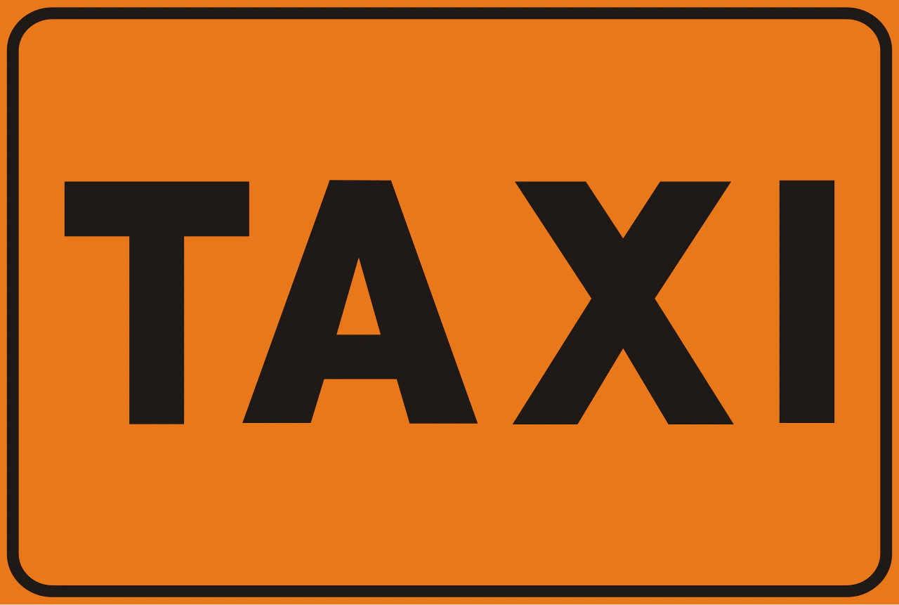IT-I-129 - Taxihalt Verkehrsschild