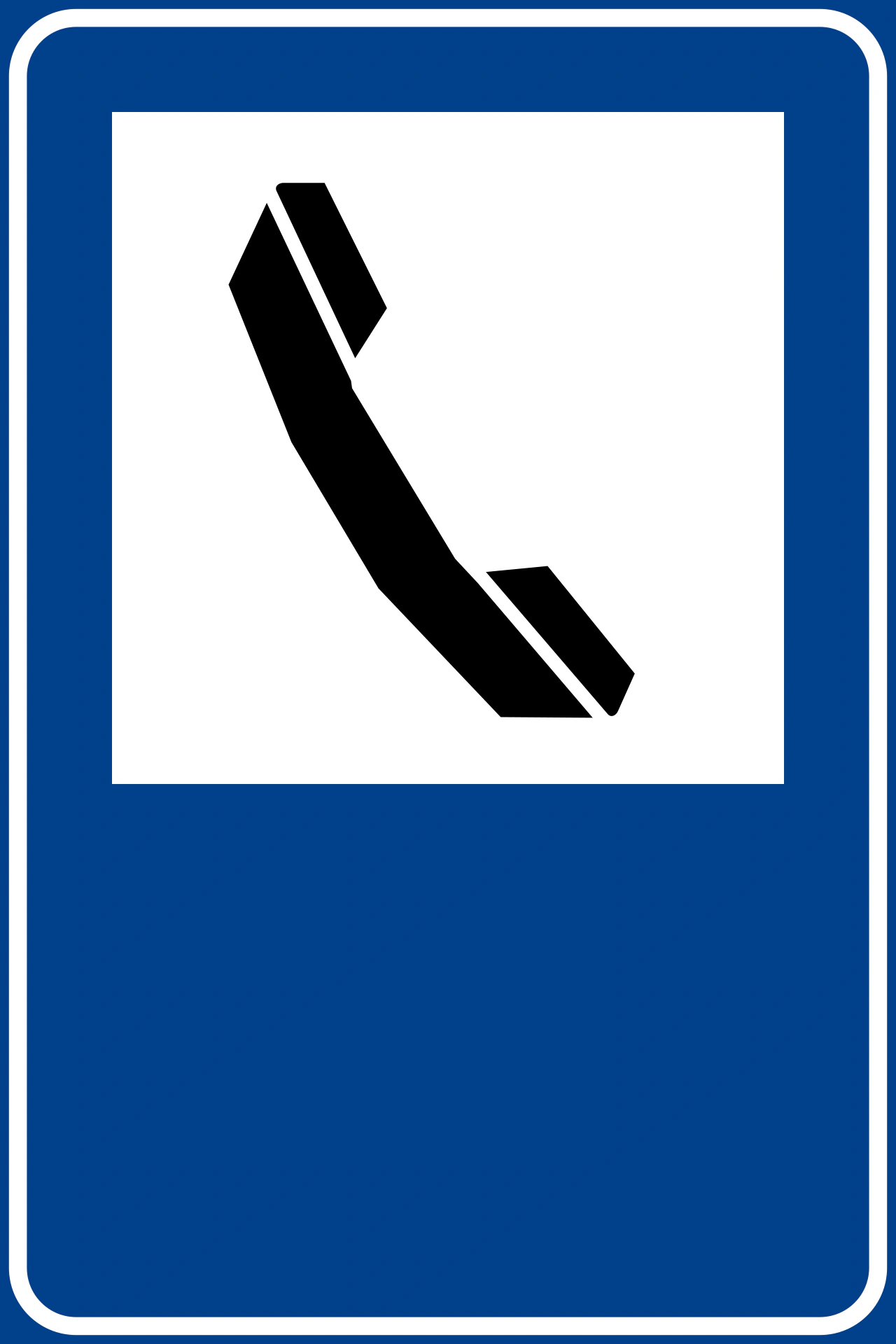 IT-I-112 - Telefon Verkehrsschild