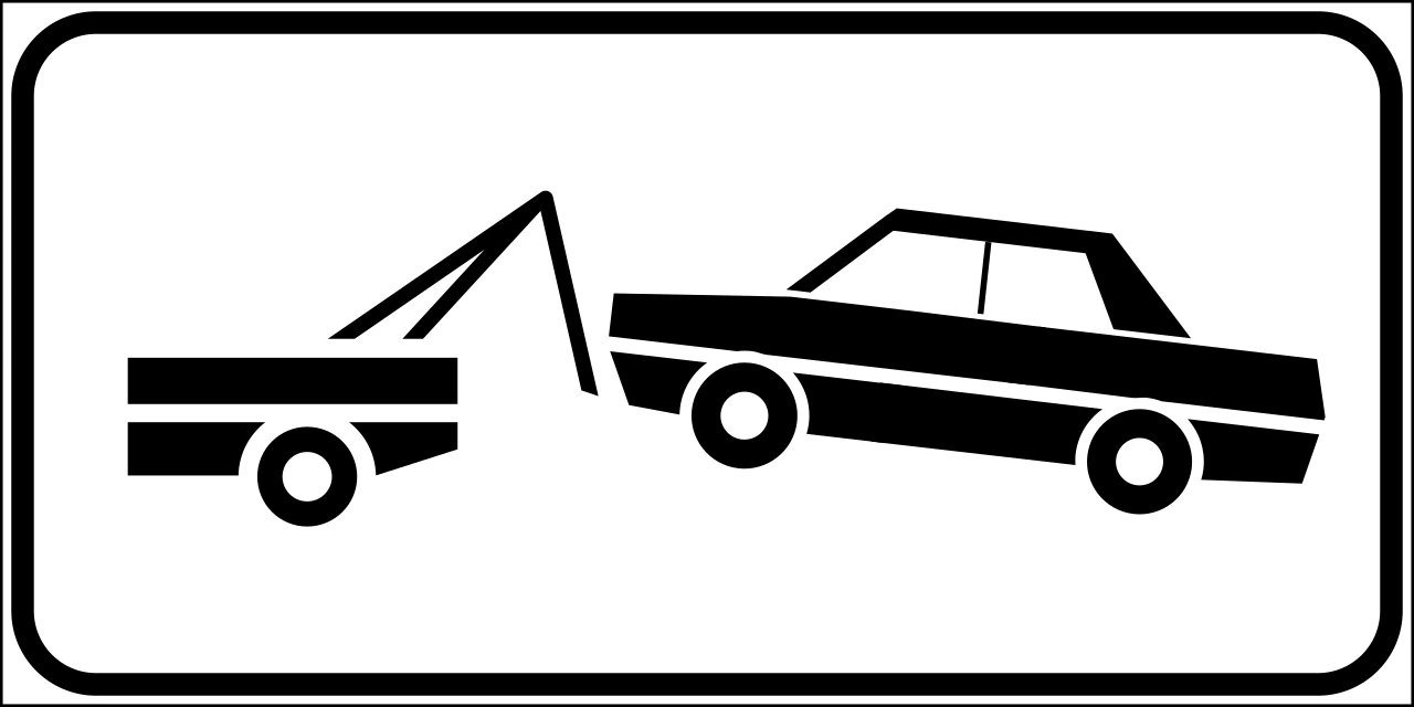 IT-AP-27 - Tow-away zone road sign