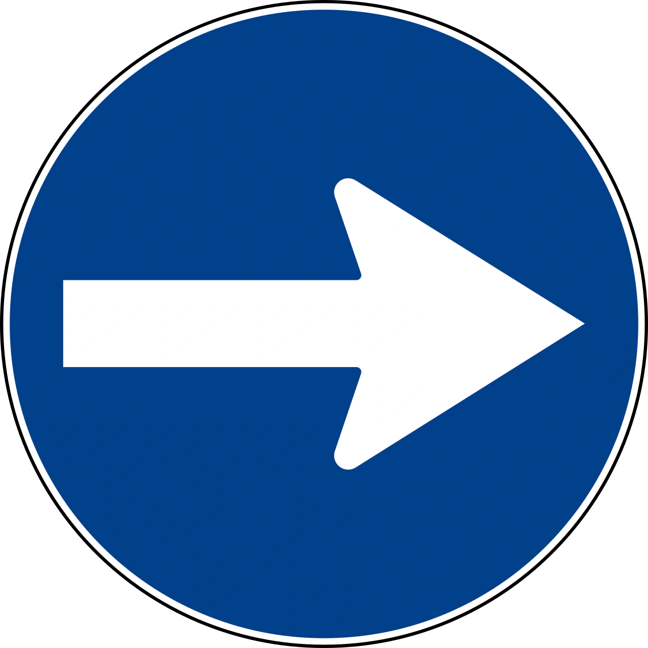 IT-M-03 - Turn right road sign