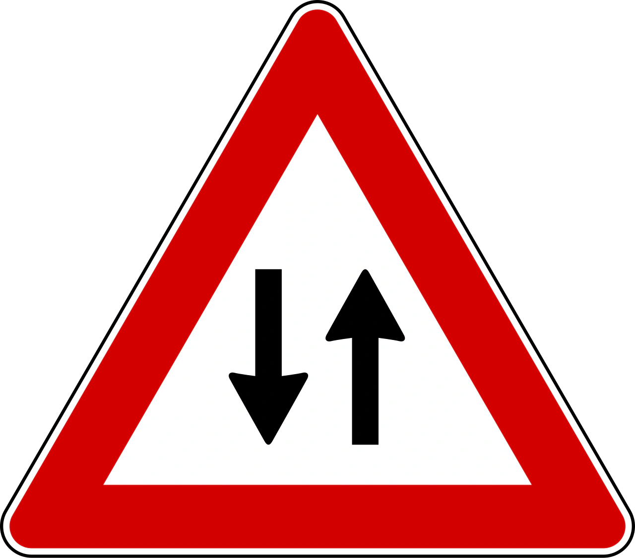 II.26 - Gegenverkehr Verkehrsschild