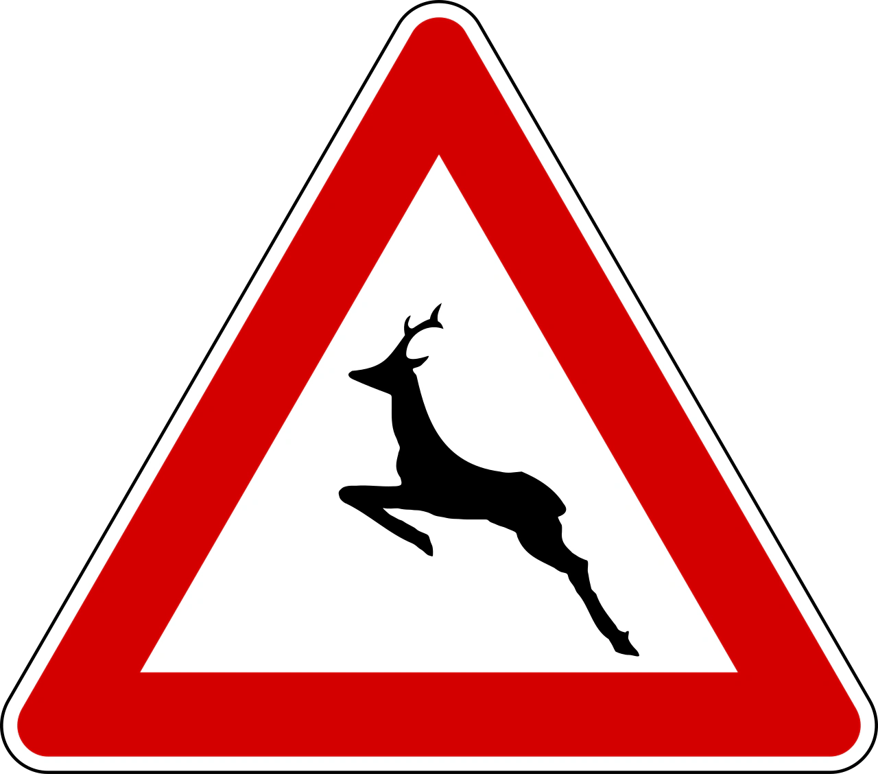 IT-W-28 - Wild animals road sign