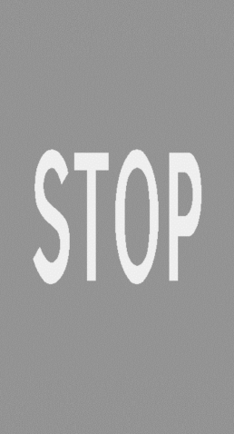 P-16 - STOP-Aufschrift Verkehrsschild