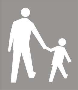 P-26 - Fußgängerweg-Symbol Verkehrsschild