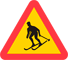 A17 - Warnung für Skifahrer Verkehrsschild