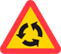 A30 - Achtung Kreisverkehr Verkehrsschild