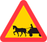 A32 - Achtung Pferdegespanne Verkehrsschild