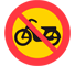 C11 - No Moped Class II road sign