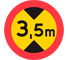 C17 - Maximum Vehicle Height road sign