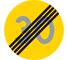 C32 - Panneau routier Fin de limitation de vitesse temporaire