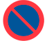 C35 - Panneau routier Stationnement interdit