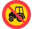 C8 - Panneau routier Interdiction aux tracteurs et aux engins à moteur de catégorie II